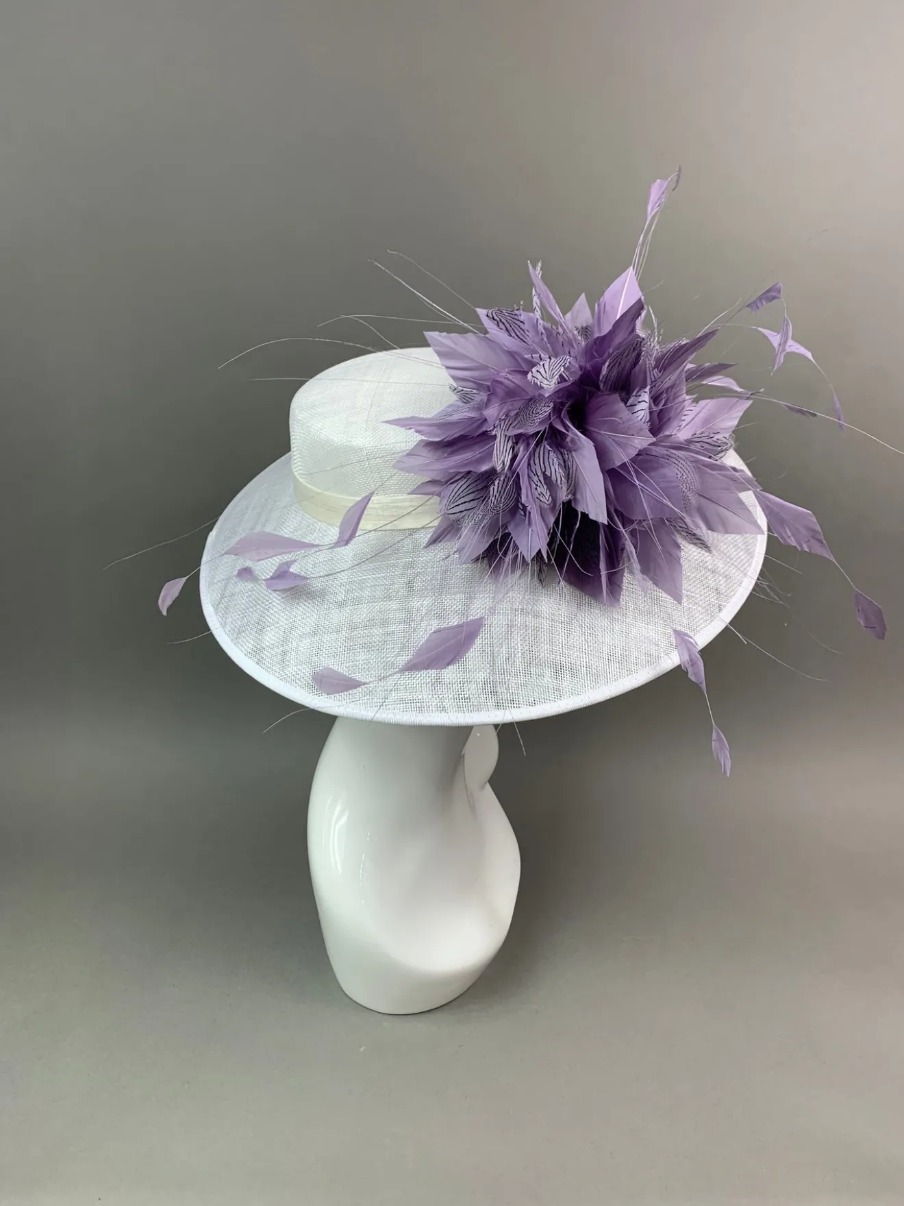 THG7471 - Lilac & Off-White Hatinator*The Hat Girls Online