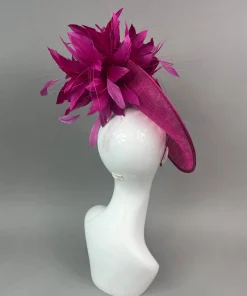 THG7481 - Magenta Fascinator*The Hat Girls Discount