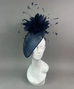 THG7489 - Navy Blue Fascinator*The Hat Girls Sale