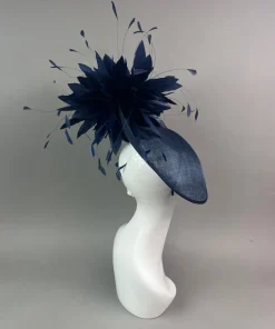THG7489 - Navy Blue Fascinator*The Hat Girls Sale