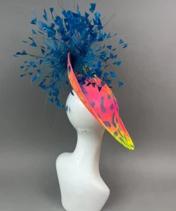 THG7492 - Neon Multicolor Graffiti Fascinator*The Hat Girls New