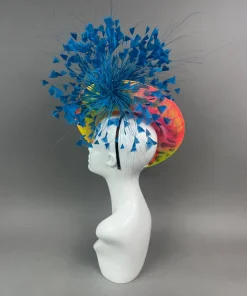 THG7492 - Neon Multicolor Graffiti Fascinator*The Hat Girls New