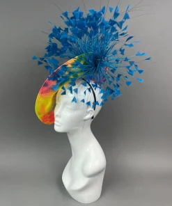 THG7492 - Neon Multicolor Graffiti Fascinator*The Hat Girls New