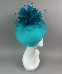THG7488 - Teal/Turquoise Fascinator*The Hat Girls Outlet