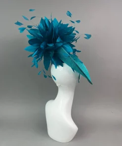 THG7488 - Teal/Turquoise Fascinator*The Hat Girls Outlet